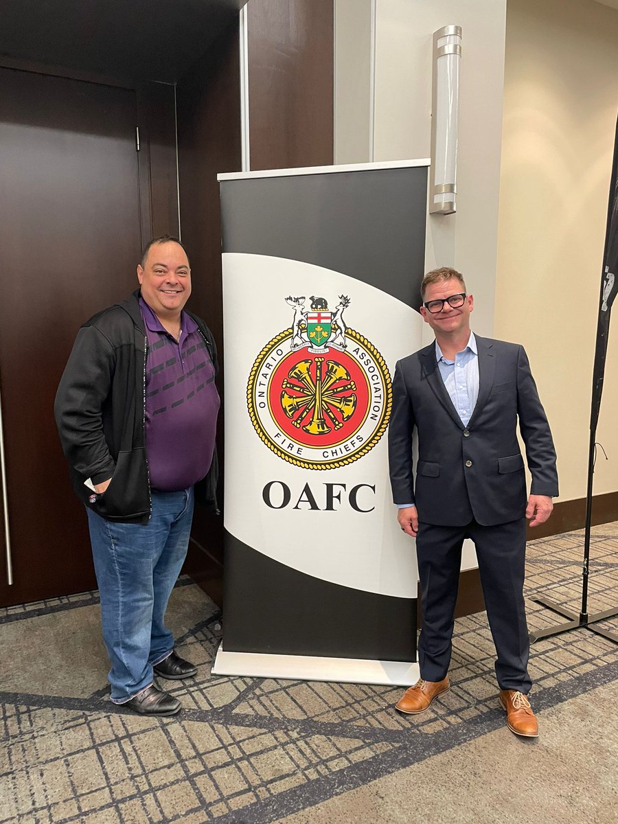 Thanks to everyone who attended our panel at #OAFC2023 today, and special thanks to speakers <a href="/VanFireRescue/">Vancouver Fire Rescue Services</a> Captain Steve Fraser, Lead Trainer of #ResilientMinds and Chris Gevaert of <a href="/CMHAWECB/">CMHA Windsor</a> and the Windsor Essex First Responder Coalition. Learn more at ResilientMindsOntario.ca.