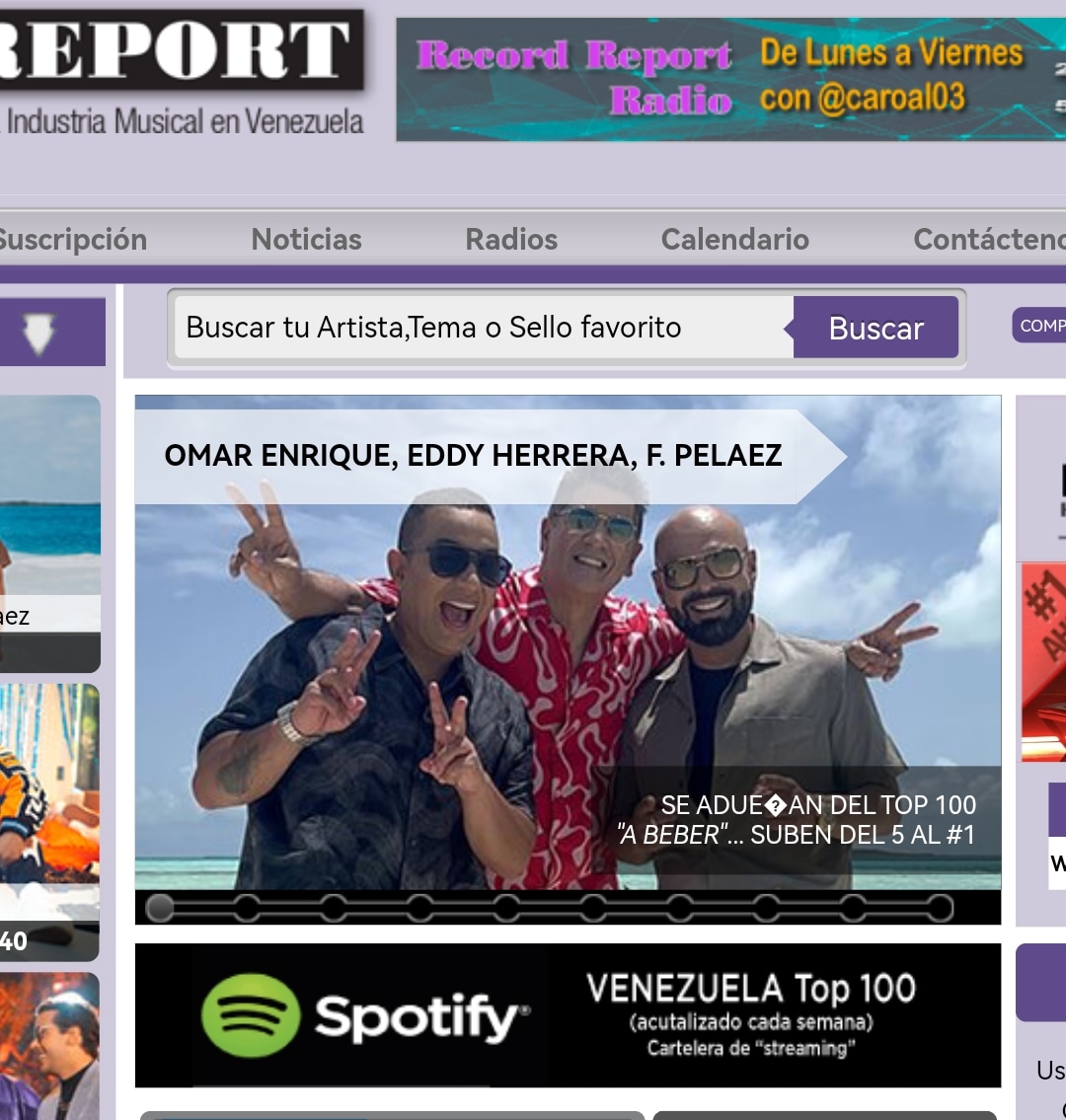 OmarEnriqueVzla's tweet photo. #ABeber #1 en el @RecordReportR!!!

@Eddy_Herrera @FelipePelaez https://t.co/koi0QAmSt6