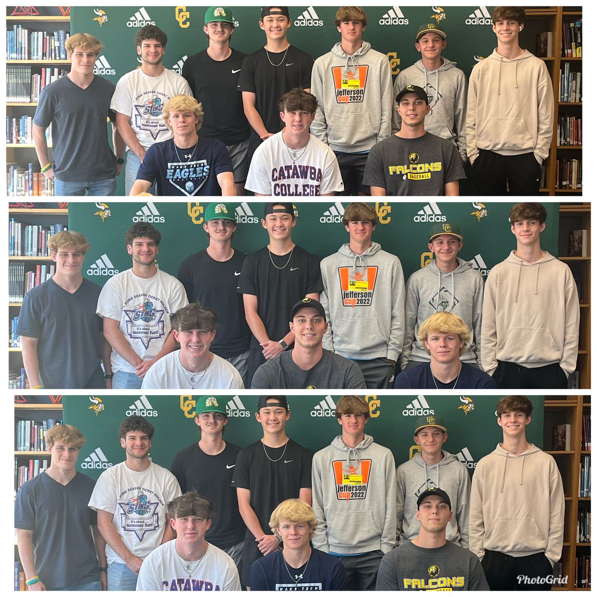 @CCHSBaseball_13 had a BIG Signing Day! Not one, or two, but THREE of our boys will continue to play America’s pastime at the next level. @christiantuck1_ - @catawbaindians @NoahCottone @pfeifferbaseball @raedermcintire @waketechbsb