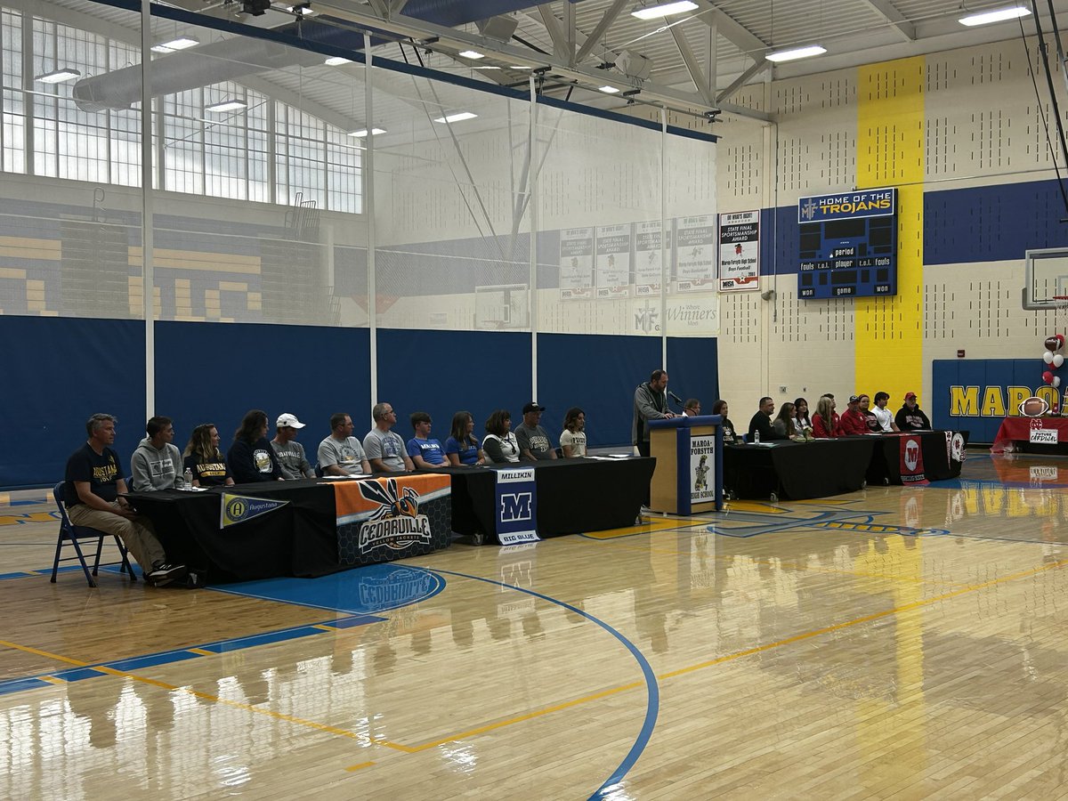 MaroaForsythHS's tweet photo. What an impressive Spring Signing Day for the Class of 2023!! https://t.co/N1N2S4cLv0