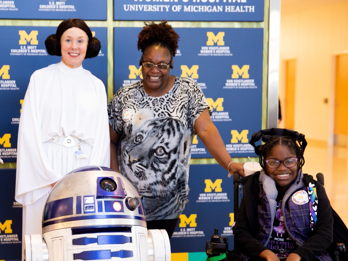 MottChildren's tweet photo. From our C.S. Mott Children’s Hospital galaxy to yours, #MayThe4thBeWithYou. 

#StarWarsDay @for_mott 💛 https://t.co/FlKEjfUeOU