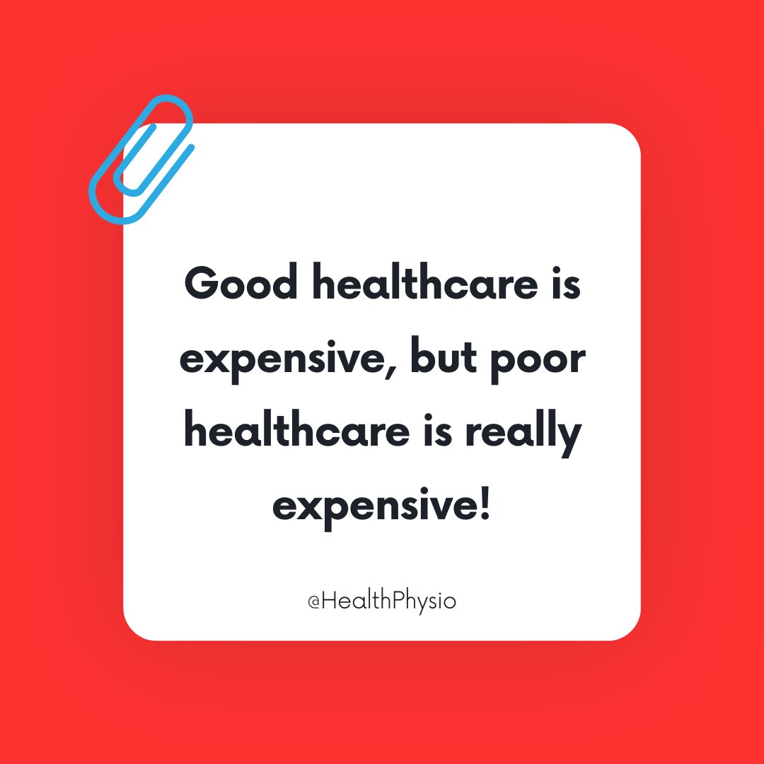 💷It's cheaper to retain staff than recruit staff

💶It's cheaper to invest in #rehab than acute care

💵It's cheaper to invest in safety critical resources than #safety incident recompense

💷It's cheaper to keep #patients active than try to reverse chronic inactivity. #NHS