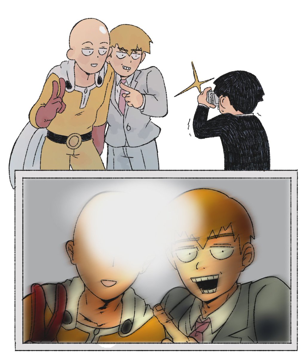 [Night doodle] A picture with THE one punch man!