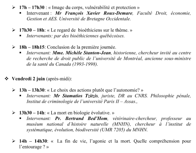 SFFEM_asso's tweet photo. La vie, le corps et la mort: réflexion juridique et éthique.

Colloque les 1er et 2 juin.

Anthropologues, historiens, juristes, médecins, biologistes, vétérinaires, et X Emmanuelli &amp; J-F Delfraissy pour venir conclure ces deux journées. 

@univ_paris_cite|https://t.co/tXWQI0lURE https://t.co/Q69fIJRXBG