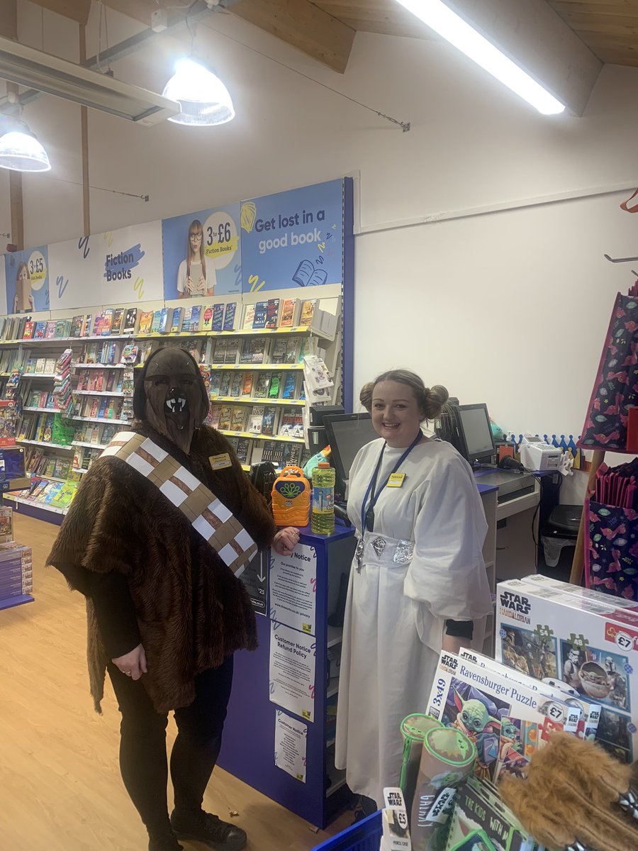 billynomat's tweet photo. @TheWorksStores great welcoming committee today in your Trentham Store….#May4thBeWithYou https://t.co/J7Kv4MH5KW
