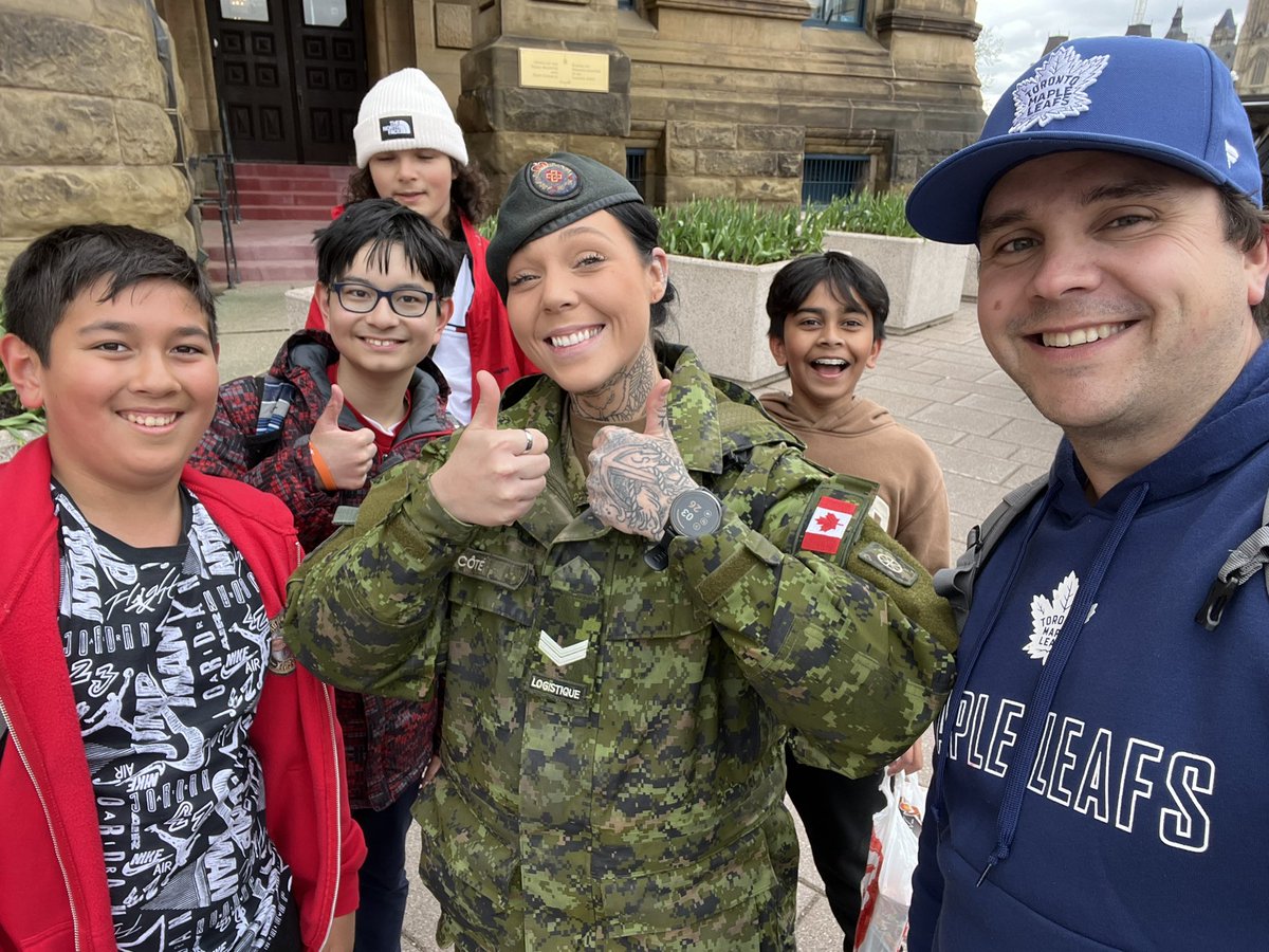 Who drives the Prime Minister around Ottawa on official government business? The kindest service member who knew how to make the day of these curious gents!