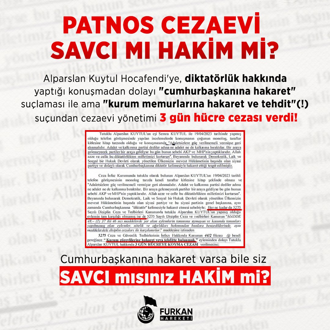 onlyn4919's tweet photo. #AlparslanHocayaHücreCezası https://t.co/rJakkTcGRN