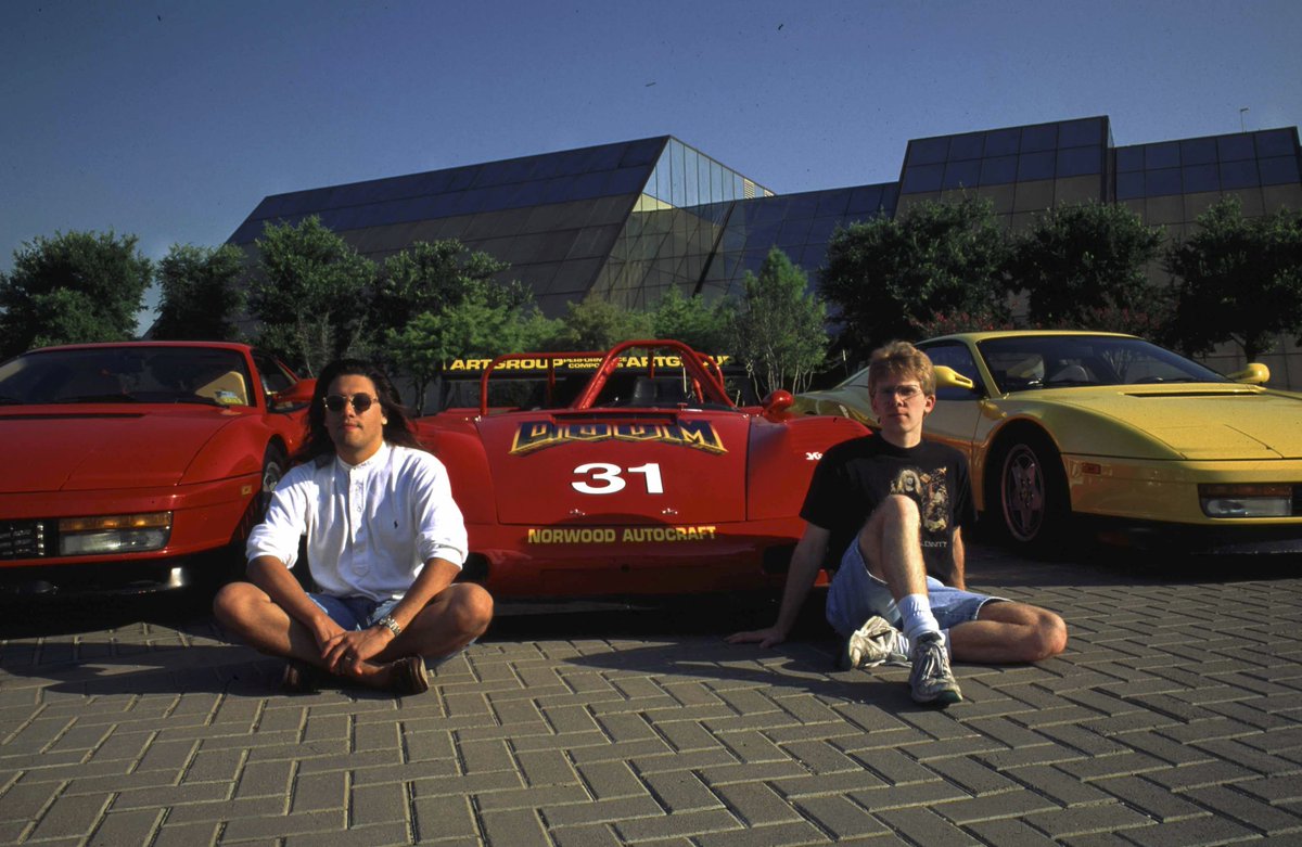 TechBroDrip's tweet photo. John Romero and John Carmack (legendary creators of DOOM + Quake) https://t.co/J0Sixj4NO6