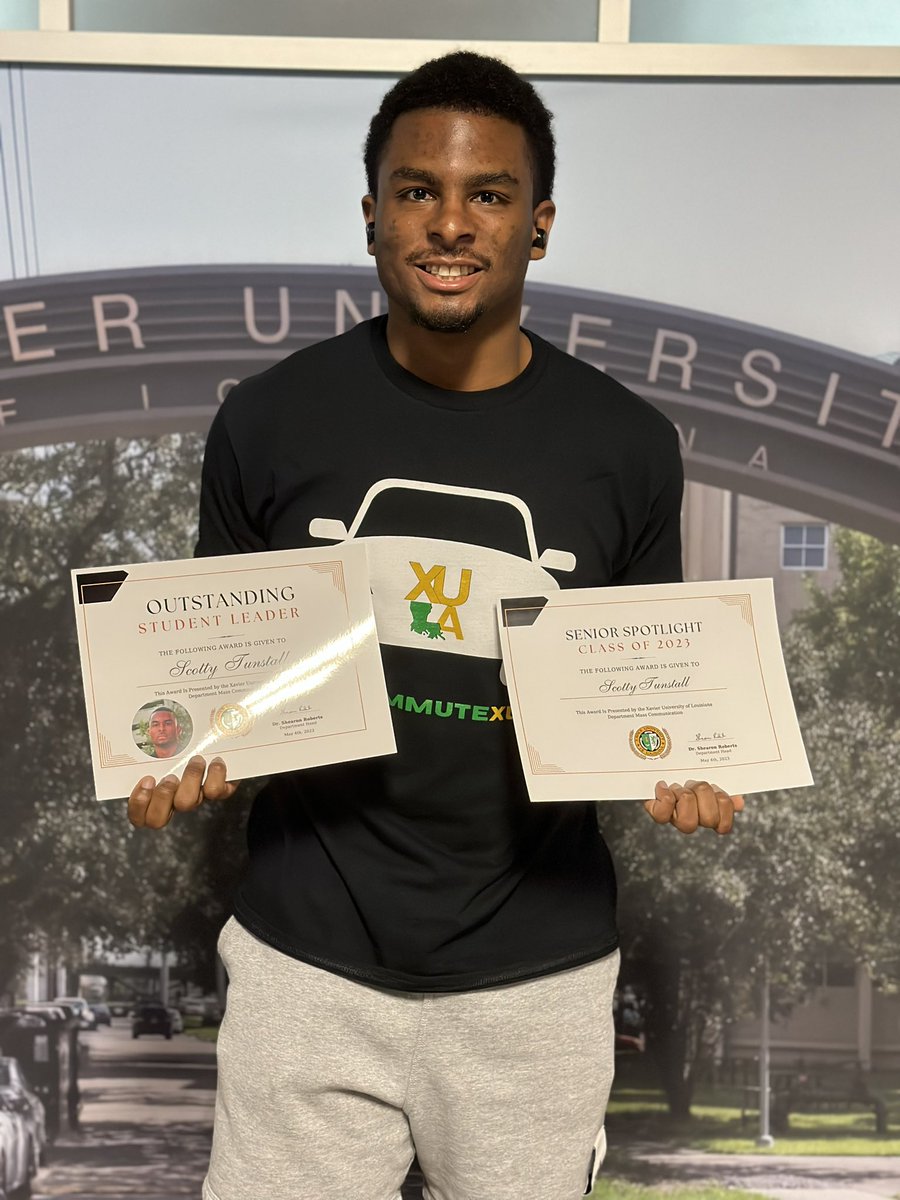 XulaMassComm's tweet image. Congratulations for your continued excellence in the department: @Dmv_Scott, Faith LeMelle, Scott Tunstall, and @leahessclark.