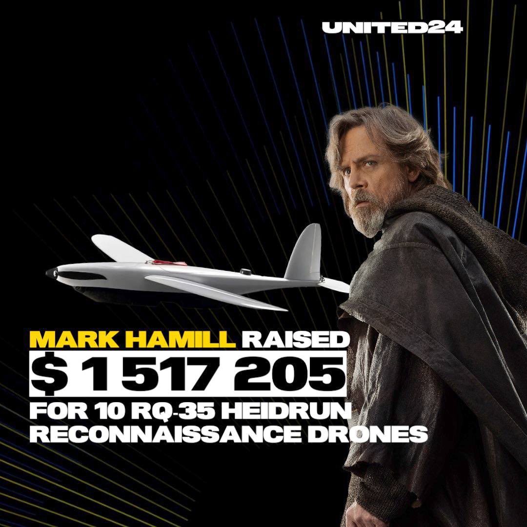 These Are the Drones You're Looking For: Mark Hamill Launches a fundraiser  for 10 RQ