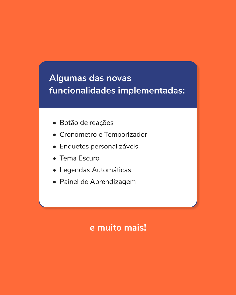 mconfoficial's tweet photo. Na semana passada, entrou em funcionamento a nova versão do Mconf Ufrgs @ufrgsnoticias que trouxe melhorias importantíssimas para a plataforma. 🔝
Se você ainda não conferiu as novidades, acesse e veja a lista completa.
https://t.co/iMTDxn5Qqt
#somosmconf #mconfufrgs #mconf https://t.co/QDYOHoUbn6