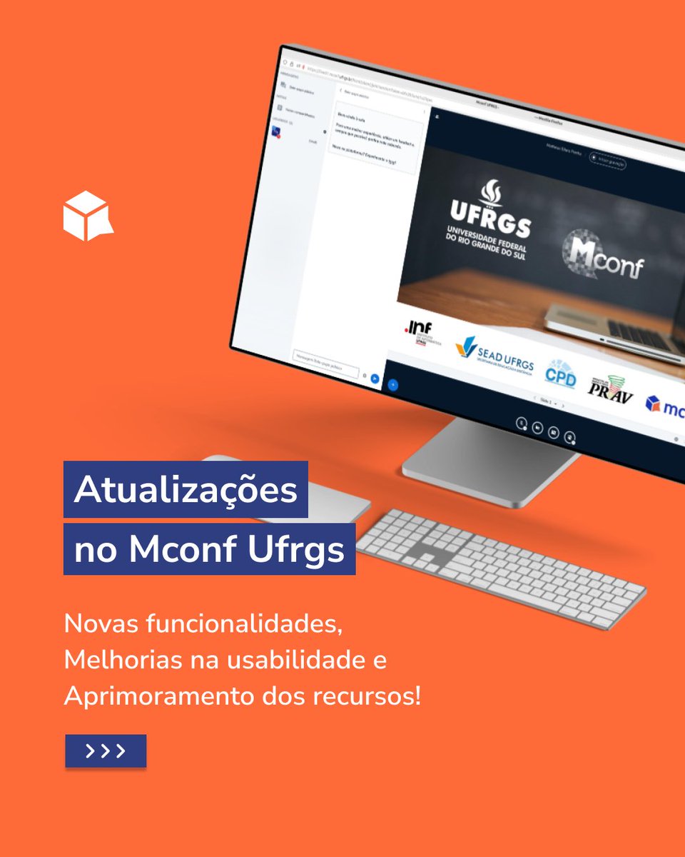 mconfoficial's tweet photo. Na semana passada, entrou em funcionamento a nova versão do Mconf Ufrgs @ufrgsnoticias que trouxe melhorias importantíssimas para a plataforma. 🔝
Se você ainda não conferiu as novidades, acesse e veja a lista completa.
https://t.co/iMTDxn5Qqt
#somosmconf #mconfufrgs #mconf https://t.co/QDYOHoUbn6