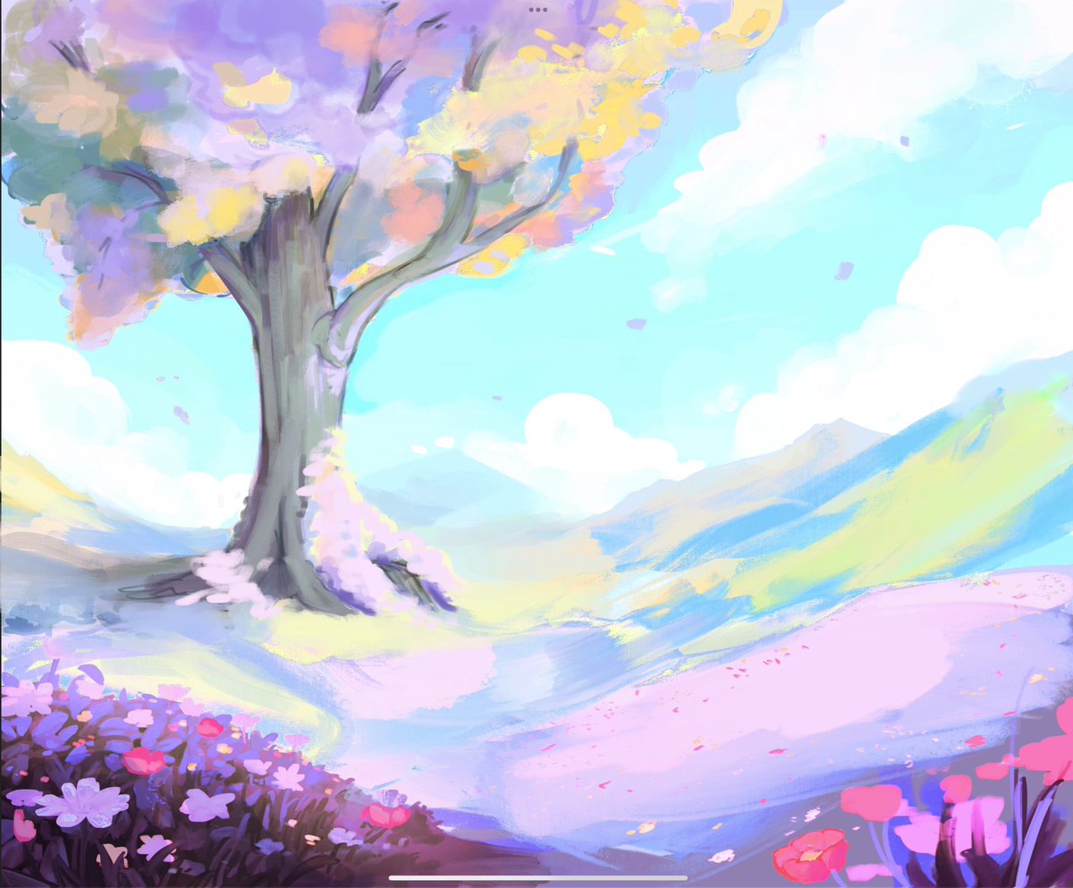Working on this illustration for class
The colors took a turn I wasnt expecting but I think it’s pretty so far wooo #wip