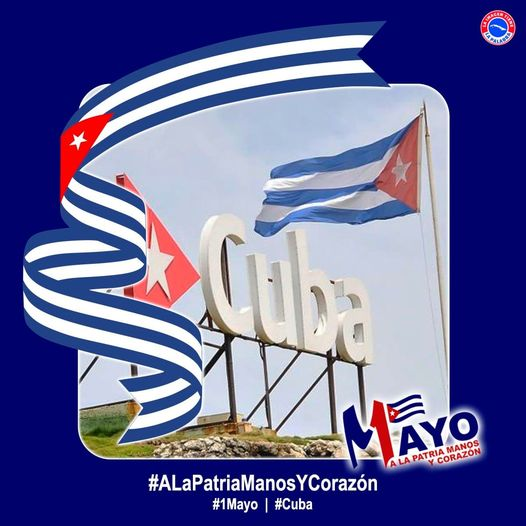 Mañana estaremos en las calles no solo celebrando el #1Mayo sino también dando muestra al mundo de nuestro apoyo incondicional a la #RevoluciónSocialist; la fe de todo un pueblo en la Victoria del bien sobre el mal. 
#ALaPatriaManosYCorazón