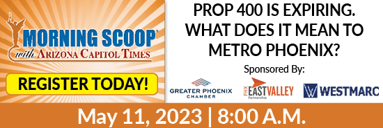 Business and Community leaders from across Maricopa County are calling on lawmakers to pass legislation enabling a Prop. 400 extension that would allow for the continuation of smart investments in our comprehensive transportation network. us02web.zoom.us/webinar/regist…