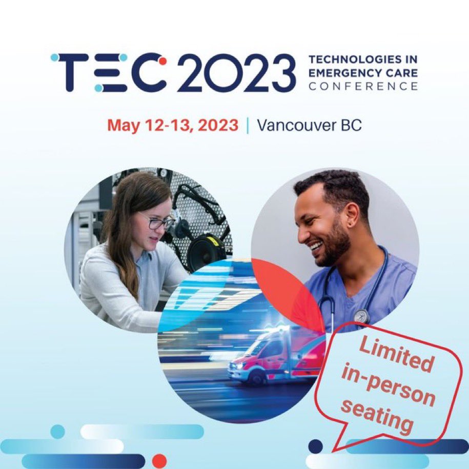 rb33canada's tweet photo. Excited to be invited to TEC2023
#TEConference on May 12-13th 2023
@tecvancouverbc

https://t.co/TBlecnYL4a

Calling healthcare providers, patients, policymakers, academic and administrative leaders, and innovators from technology companies!

#TEC2023
#DigitalHealth #HealthBC https://t.co/rcRUxWQpAZ