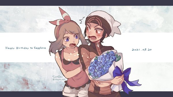 Charmer_Ruby's tweet photo. (( Happy Birthday, Rae!!
Returning the best wishes that your birthday is a good one. You've been so strong lately and happy to see you found love in roleplay again. 💝 

PS. Wish Brendan wasn't late to marrying May like our Ruby and Sapphire did. Keep slaying~.
@aMAYzinSapphire https://t.co/MoQKYdq4k9
