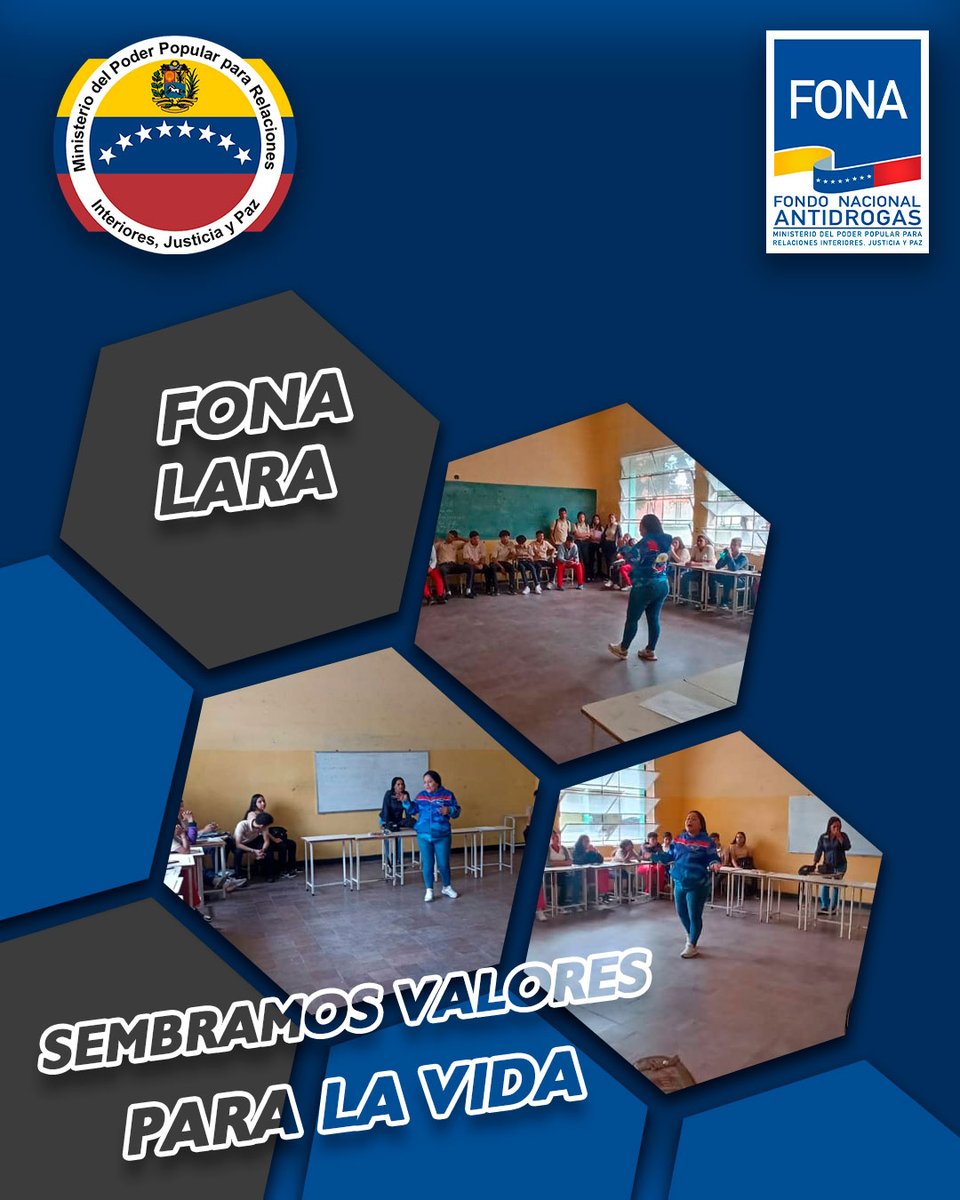 FONA_oficial's tweet photo. #FonaLara #SUNAD e #INCODIR realizaron conversatorios dirigido a estudiantes del L.B Lisandro Alvarado, ubicado en la ciudad de Barquisimeto, ello con el propósito de fomentar la prevención del uso indebido y consumo de drogas, así como a la prevención del acoso escolar. https://t.co/tertqDprdk