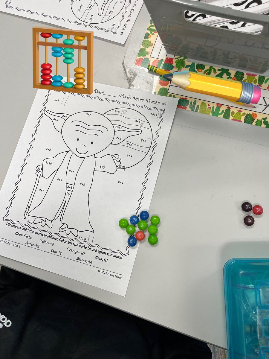 kinbaucom's tweet photo. Skittles and Star Wars is there any other way to practice math?  May The 4th Be With You!! @baucomes https://t.co/3GBVDaoVXr