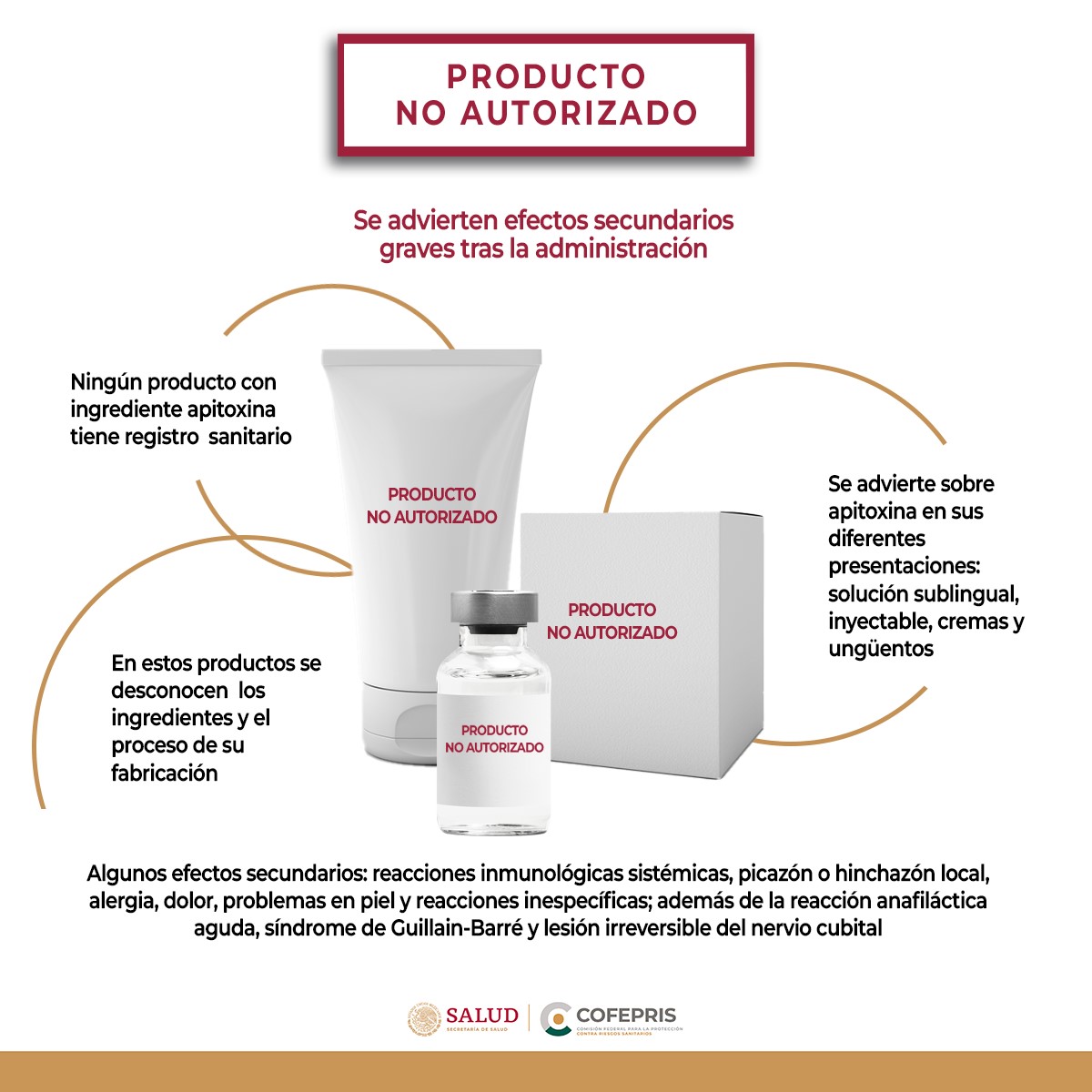AztecaNoticias's tweet photo. ¡Aguas con los productos 'milagro'! 😨

Emiten aviso de #riesgo sobre uso y consumo de #apitoxina en solución 
sublingual, inyectable, cremas y ungüentos. Esa sustancia es el #veneno secretado por las abejas hembra y se utiliza como un tratamiento alternativo para aliviar  enfermedades reumáticas y otras afecciones articulares.