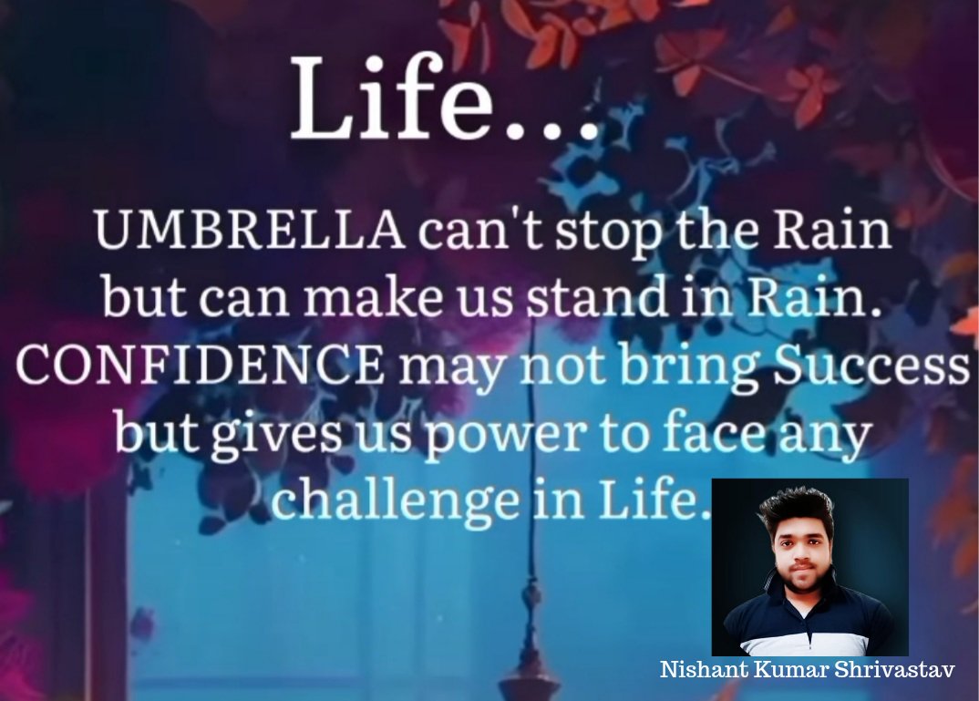 Nkshrivastav199's tweet photo. Need a confidence in life.. https://t.co/YT8fA7kTfY