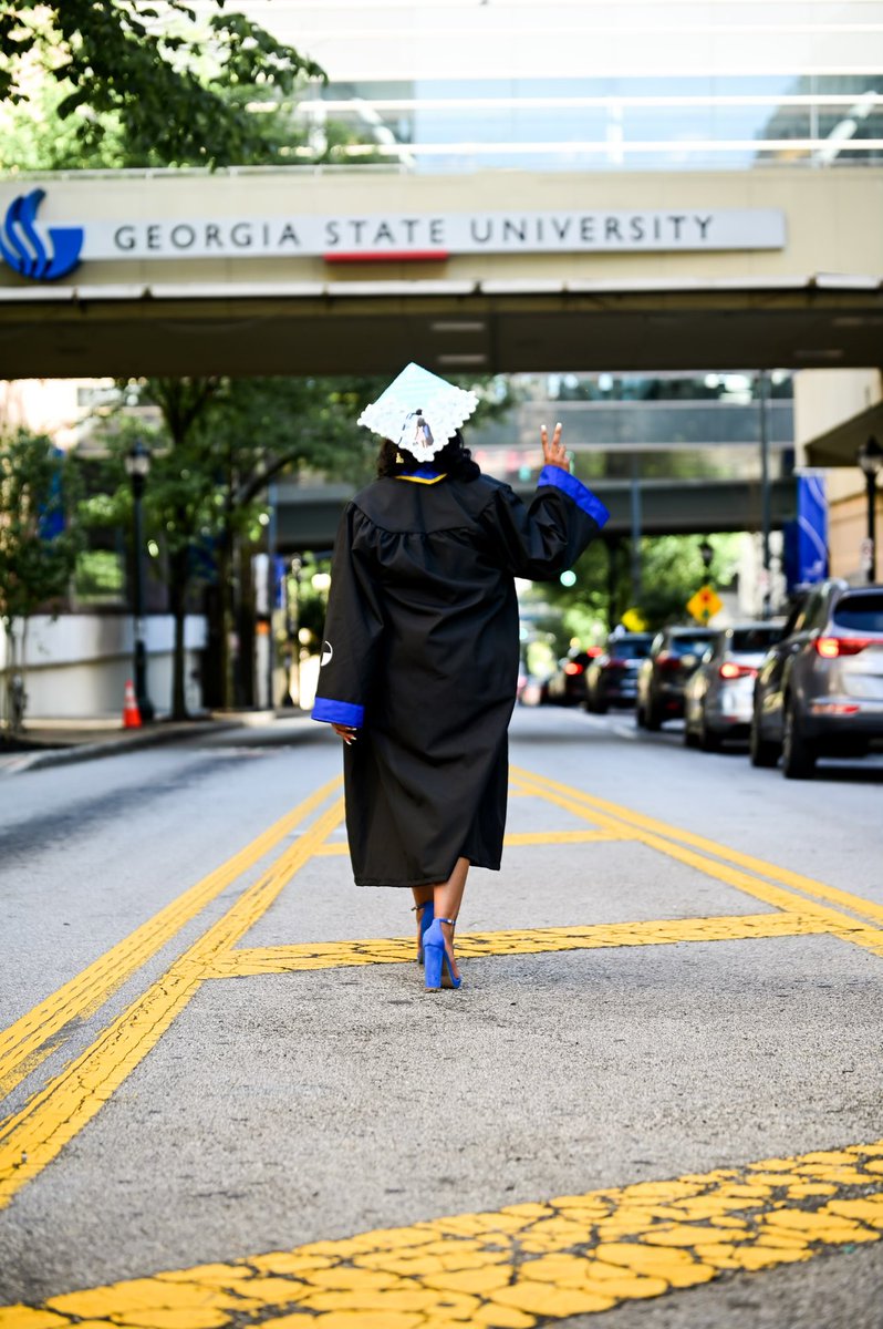 I'm outta here ✌🏽👩🏽‍🎓💙 #gsu23