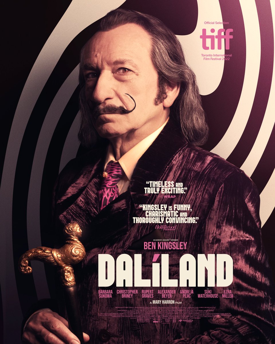 MagnoliaPics's tweet photo. From the acclaimed director of AMERICAN PSYCHO comes a voyeuristic portrait of Salvador Dalí (Sir Ben Kingsley) in 1970’s New York. #Daliland is in theaters and on digital June 9th. https://t.co/c5V9FLYNcA