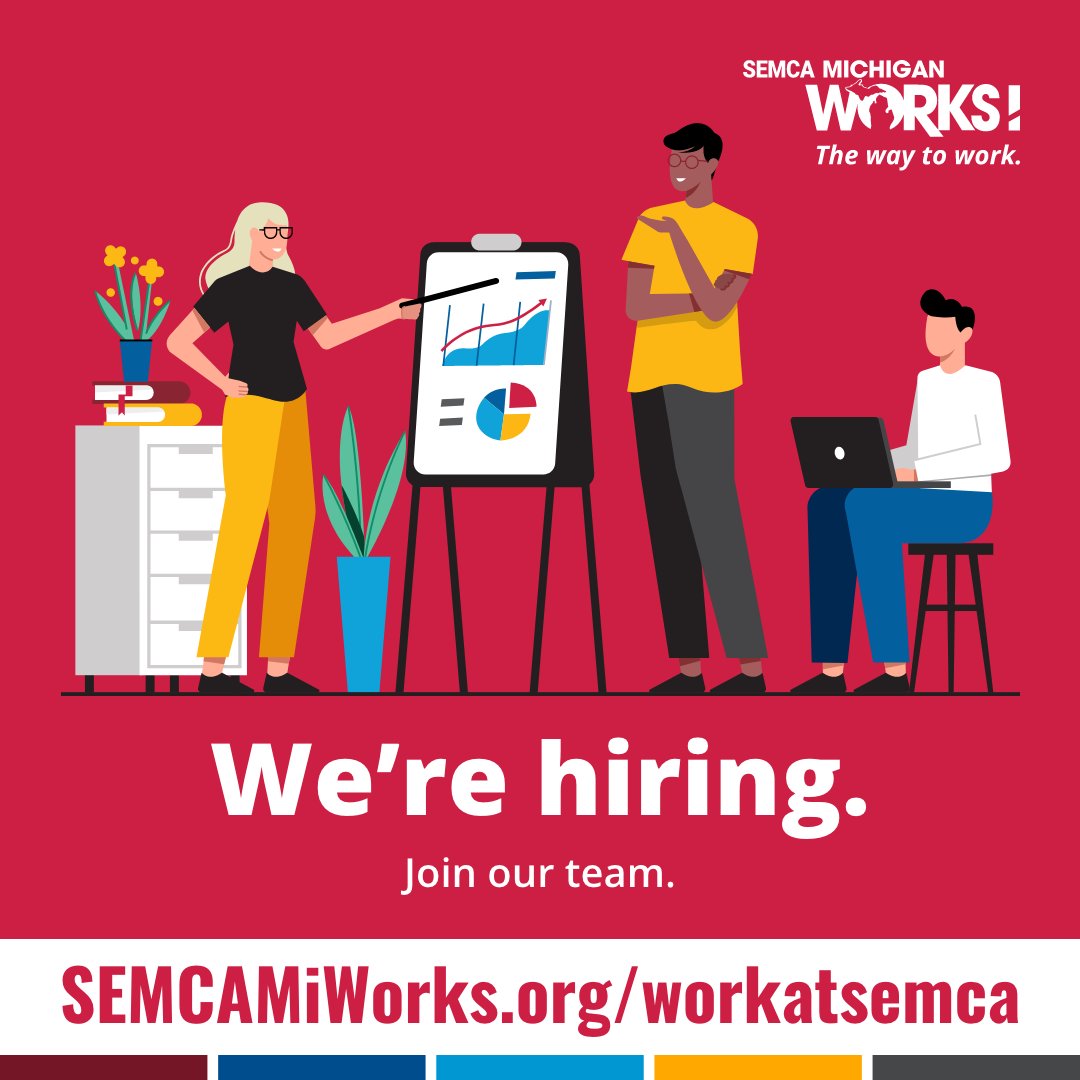 We’re #hiring.
GREAT WORKPLACE.
GREAT PAY AND BENEFITS.
MAKE A DIFFERENCE!

See our open positions and APPLY ↩️
SEMCAMiWorks.org/workatsemca
