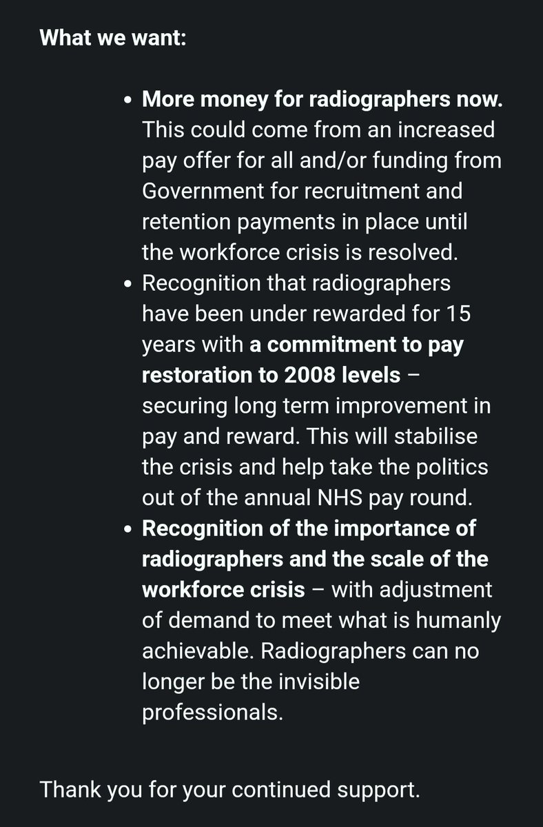 Kate Knapp-Tabbernor 💙 (@ktabbernor) on Twitter photo The time is coming to stand together for recognition of our professions with <a href="/SCoRMembers/">SCoR Members</a>. Investment is desperately needed towards recruitment and retention... maybe a decent pay award too? #diagnosticradiographers #therapeuticradiographers #nhsworkforcecrisis #ahprecognition The time is coming to stand together for recognition of our professions with <a href="/SCoRMembers/">SCoR Members</a>. Investment is desperately needed towards recruitment and retention... maybe a decent pay award too? #diagnosticradiographers #therapeuticradiographers #nhsworkforcecrisis #ahprecognition