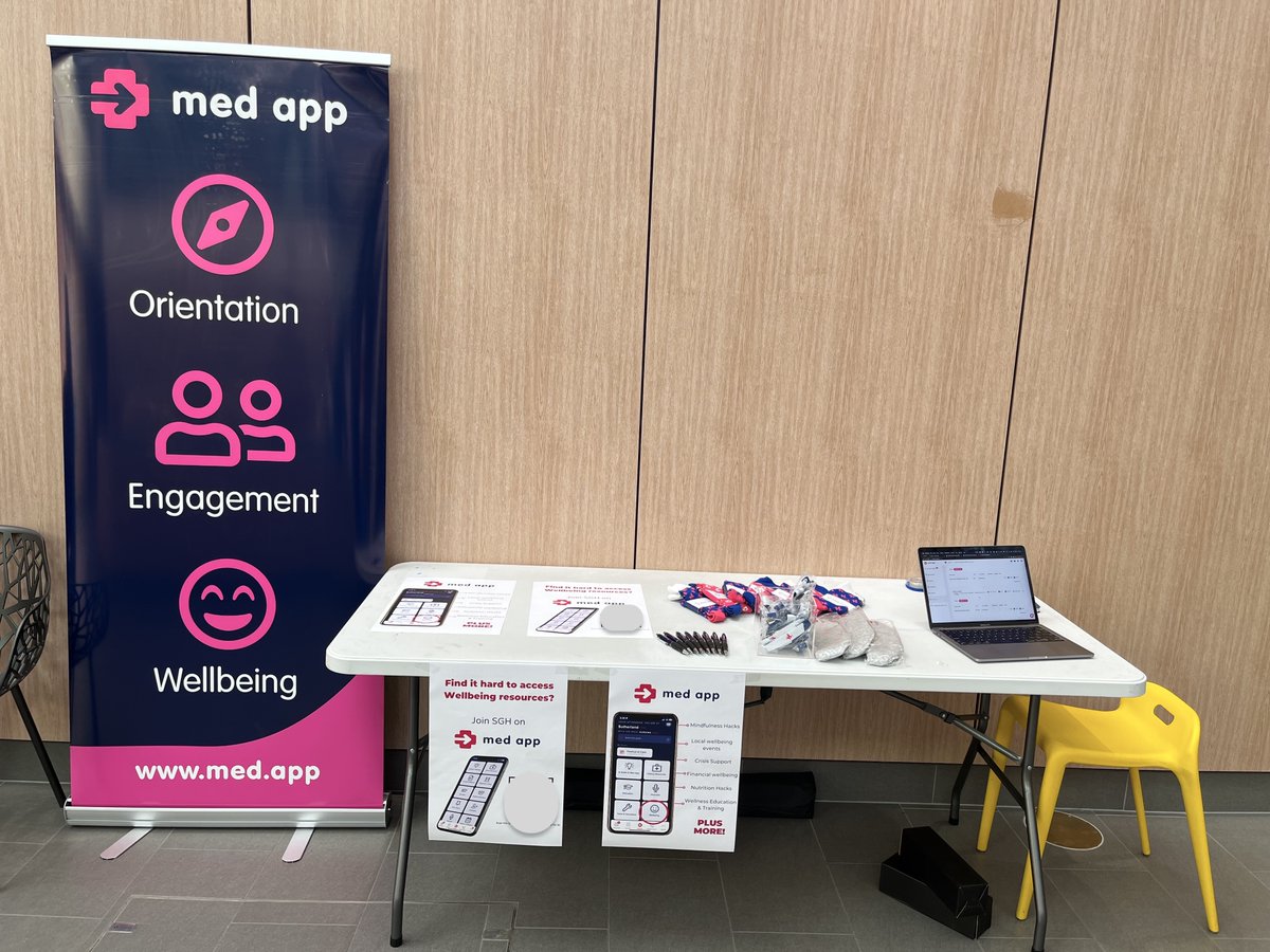 Med App is posted up at the St George Hospital 'Festival of Care' today! Come and say hi if you're walking the hallways at St George.