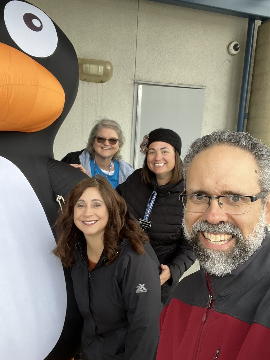 EricSbarsMIND's tweet photo. A little rain couldn’t stop JiJi this morning!  Lots of great math learning to come!!  Love the JiJi hats BTW. 😁 https://t.co/yX8r9TXN4d