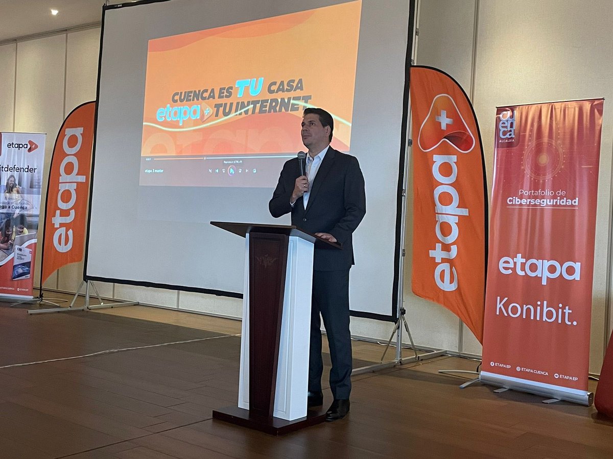 rubenbenitez_21's tweet photo. ¡Una empresa sostenible y competitiva! 

Hoy lanzamos el nuevo portafolio de servicios de Ciberseguridad de @ETAPAOficial, el cual estará disponible como un servicio adicional para nuestros clientes de Internet. https://t.co/YVjEt1BLeD