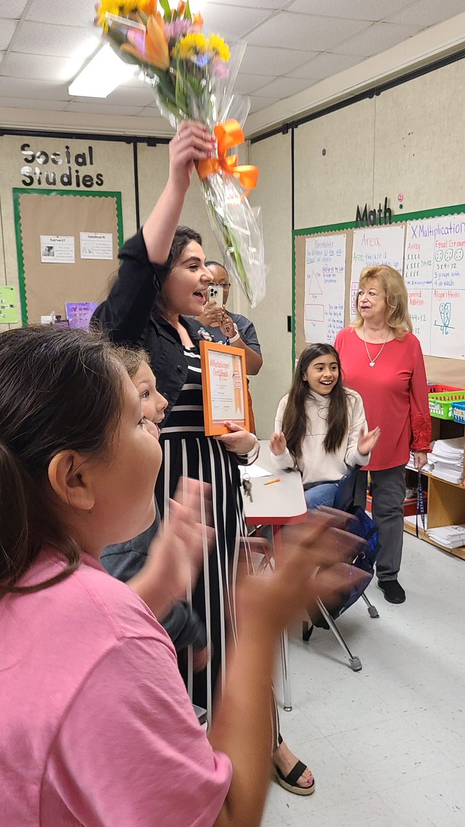 Mrs. Garza was awarded the WhatATeacher Award and received $1000 for her classroom and lots of goodies. She is a phenomenal teacher who goes above and beyond everyday. She is a CKH captain, new teacher mentor, on her way to becoming a Principal, and a fabulous mom! #CKH