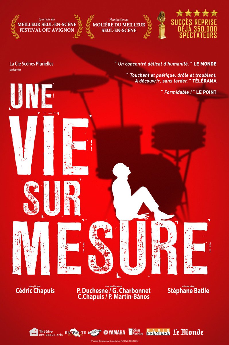 Encore une représentation à #Bordeaux au #theatre des beaux arts, demain soir à 20h ! #uneviesurmesure