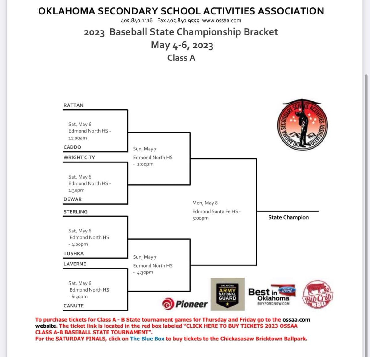 🚨SCHEDULE CHANGE🚨

State Tournament games have been pushed back another day. Tigers will now play Saturday at 4:00!!