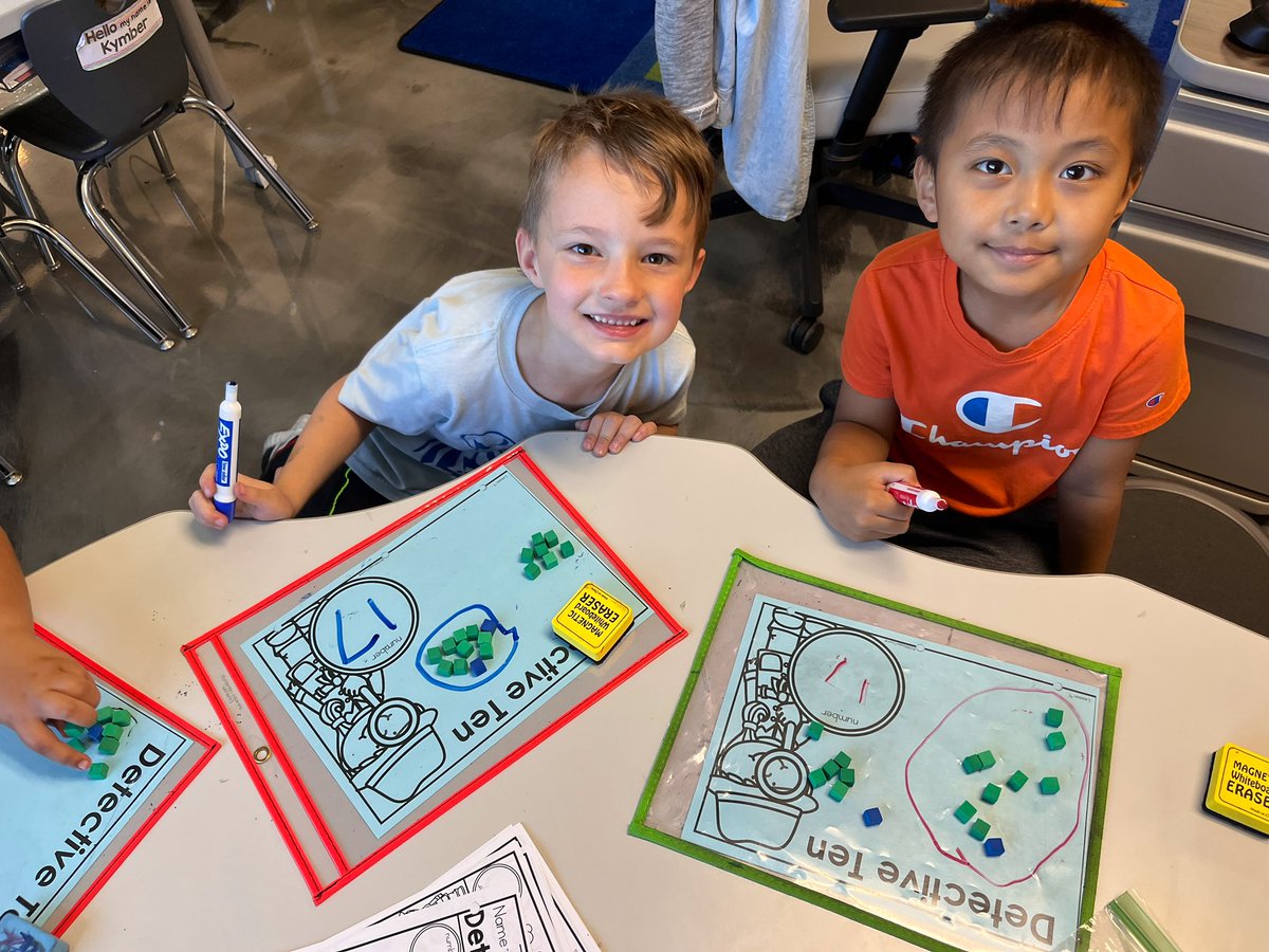 melliottsclass's tweet photo. We’re prepping for first grade math with detective ten, mystery bags, and concentration! https://t.co/WPLWZ11Roi