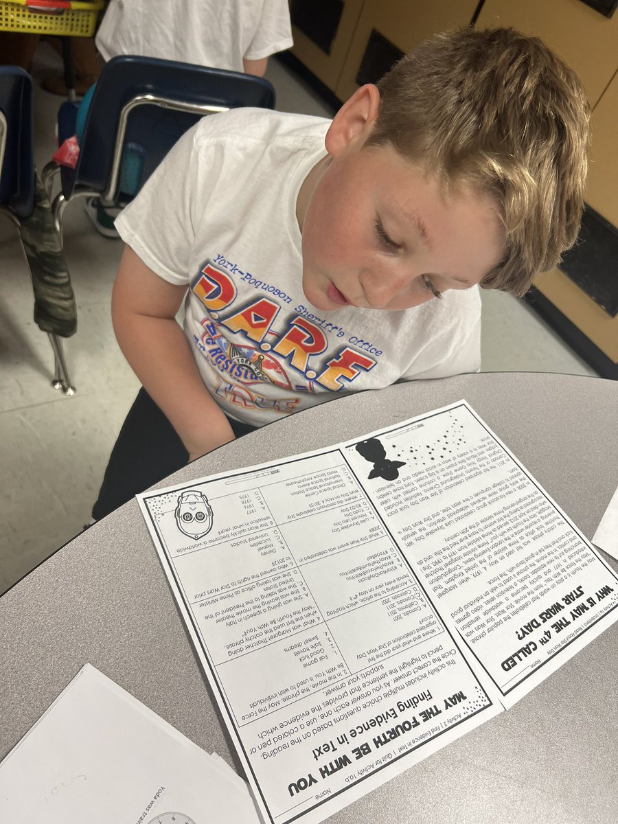 Aamar4th's tweet photo. May the 4th be with you. School’s more fun set in Tatooine with soft Star Wars music playing. We started our day with a Star Wars would you rather. In math we reviewed elapsed time and fractions with Star Wars activities. Then we read about the history of Star Wars day @mvesycsd https://t.co/v46tiQJYCt