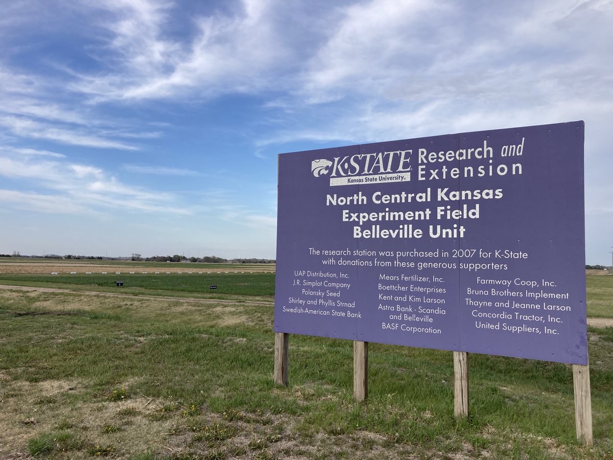 KSUNCKEF's tweet photo. In Republic County for the Big Kansas Road Trip?  Interested in Ag Research?  

Stop by the North Central Kansas Experiment Field,  2 miles west of Belleville on HWY 36.

I'll be around off and on, handouts available otherwise.

https://t.co/YfhD8oVC5U https://t.co/JU5Jdm6Bkb