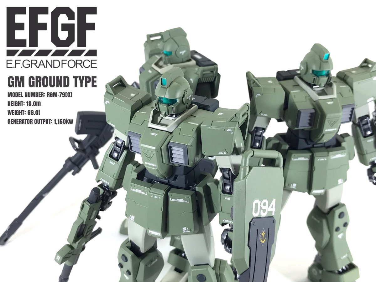 KOSSER8's tweet photo. 久しぶりのアップ。陸戦型ジム作りました。GUNSTAさんにも投稿してます。/#ガンプラ ＃陸戦型ジム https://t.co/SCayhmD7T7