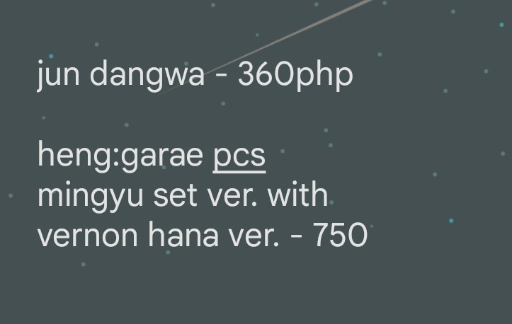 straywonu's tweet photo. sadly heng:garae pcs are only sold as set :((

— prices ! https://t.co/JHaJMCAT1c