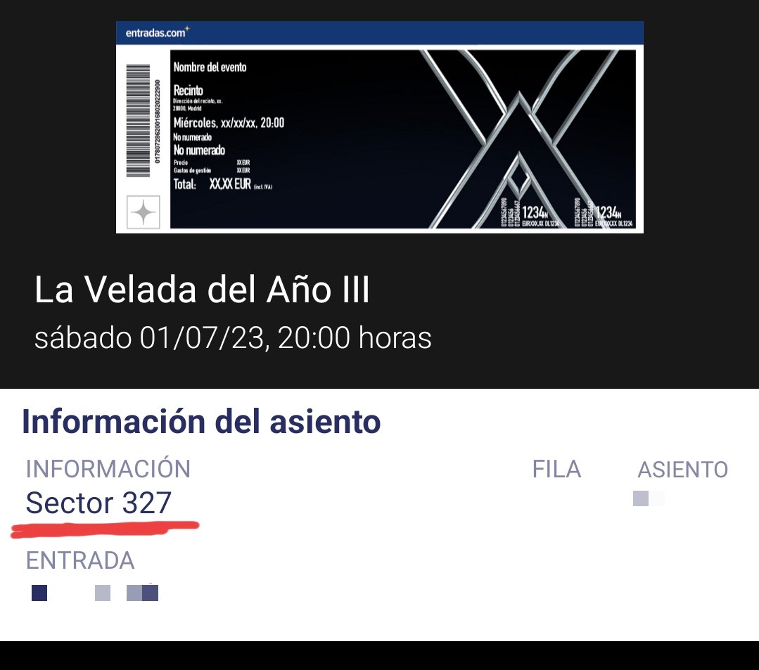 VENDO UNA ENTRADA PARA LA VELADA DEL AÑO III
(Grada 5 // Sector 327)
Más info y precio por MD 📥