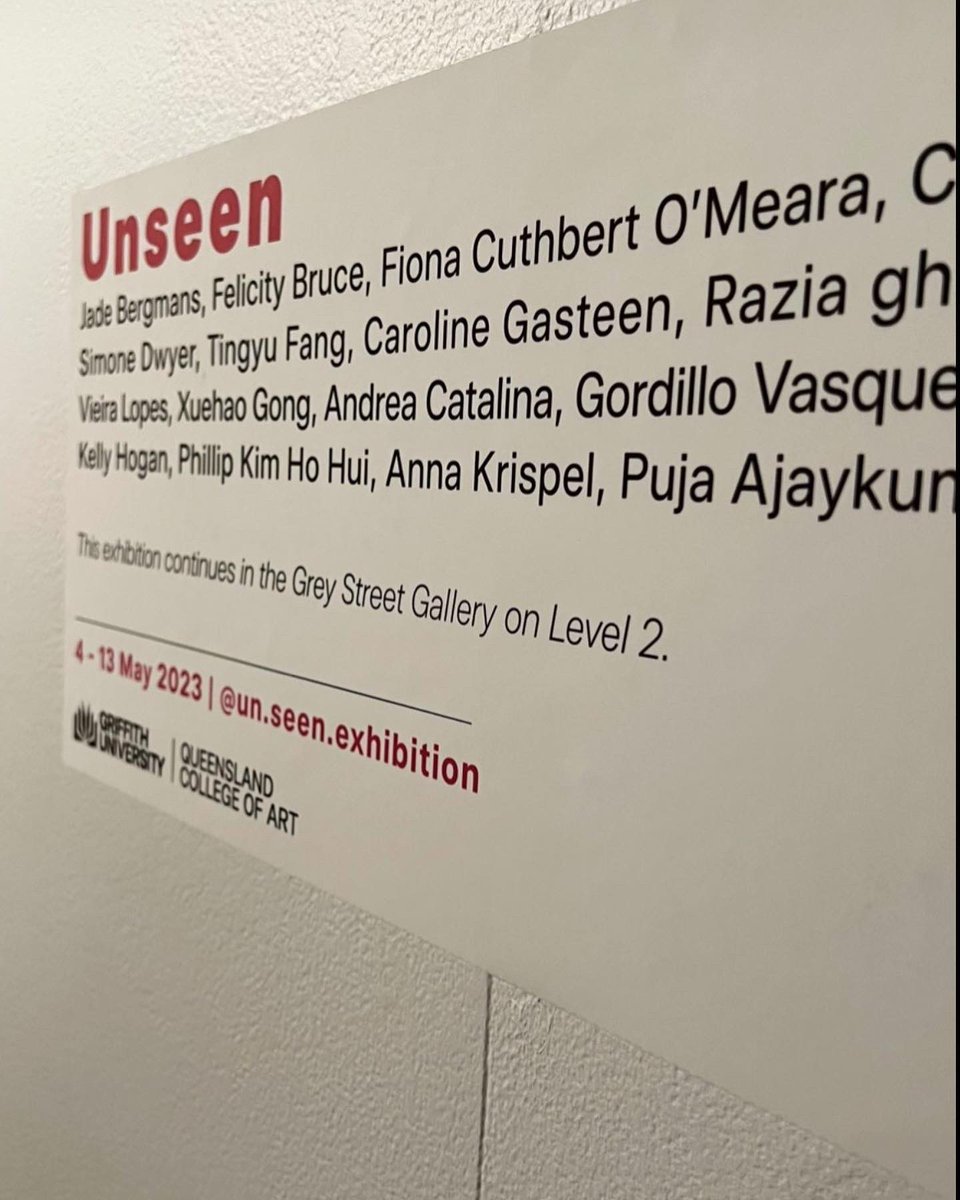 Thank you to everyone who attended the opening event of Unseen at #QCAThursdays last night. Featuring thirty Masters students from <a href="/qcagriffith/">QCA Griffith</a>, this exhibition includes a diverse range of artistic practises: storybooks, photography, sculpture, surrealism, drawing and landscape.