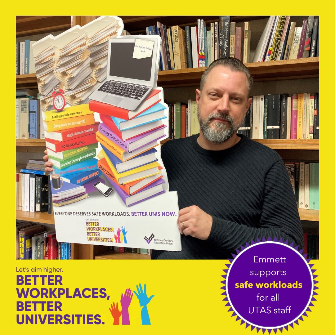 nteu_tas's tweet photo. Underfunding of Unis has caused a cut back on staff, leaving those on the ground with extra admin work or doing the roles of two people! This has stop. @UTAS_ needs to invest in its staff and fill gaps to stop the overwork. #BetterUnisNWA #BetterUTAS #SafeWork #politas @NTEUnion https://t.co/xeByxhxaLc