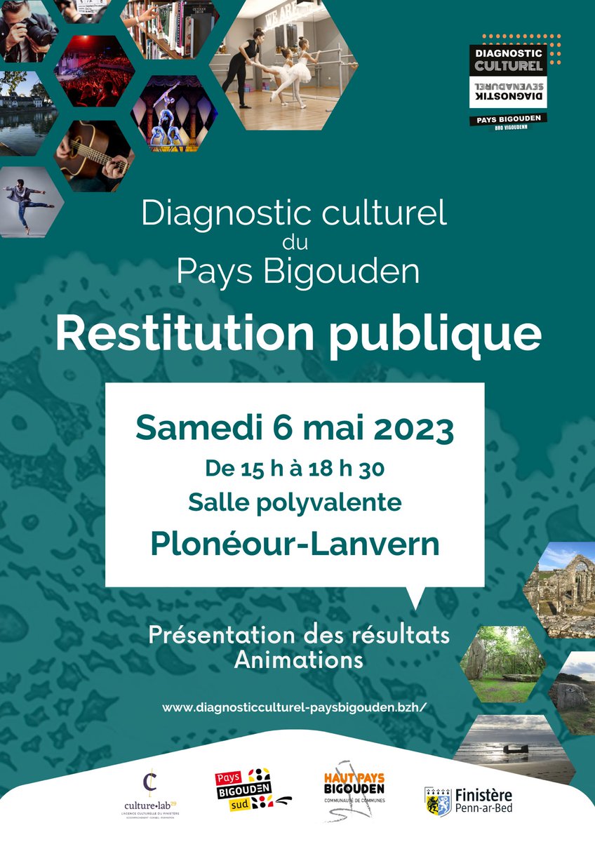 MairiePlozevet's tweet photo. 📌 Rappel : 

#restitution #diagnosticculturel #paysbigouden #CCHPB #sallepolyvalente #ploneourlanvern #MairiePlozevet https://t.co/z2NRyRIiOE