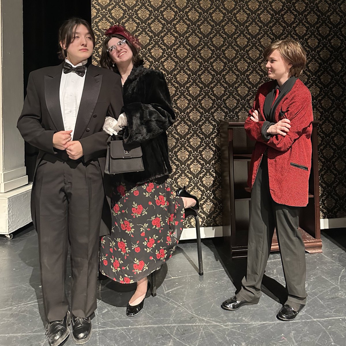 “This guy’s hot.”

Opening night is tomorrow!! You don’t want to miss this trio: Mr. Uno, Mrs. Uno, and Mortimer: the charming British Butler. Get tickets before it’s too late, olivethstheatre.ludus.com