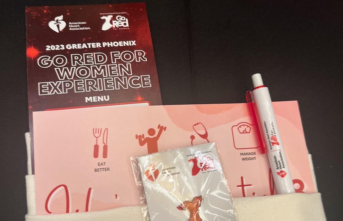 AHAArizona's tweet photo. THANK YOU to all of our 2023 #PHXGoRed for Women Luncheon attendees! We ❤️ you & your #FIERCE passion for heart health. 🎉💃🙌🏾 https://t.co/KZ4JRXJawE