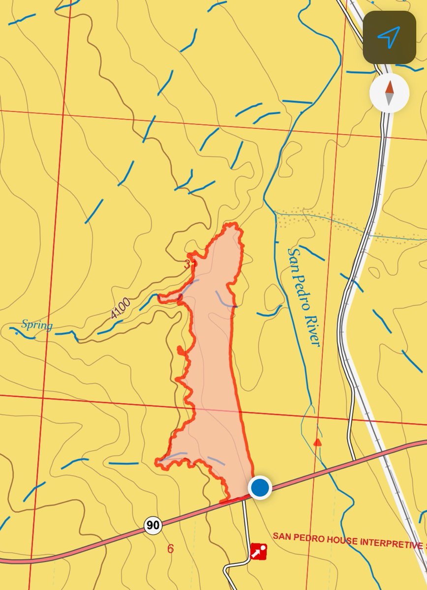 BLMAZFire's tweet photo. GID - #SanPedroFire Update:  Fire is 90% contained, 103 acres. Today, crews mopped up interior hot spots and secured the fire edge. There will be two engines and two crews on the fire tomorrow to continue mop-up and monitoring operations.

#AZFire https://t.co/4JQtV8TgCp