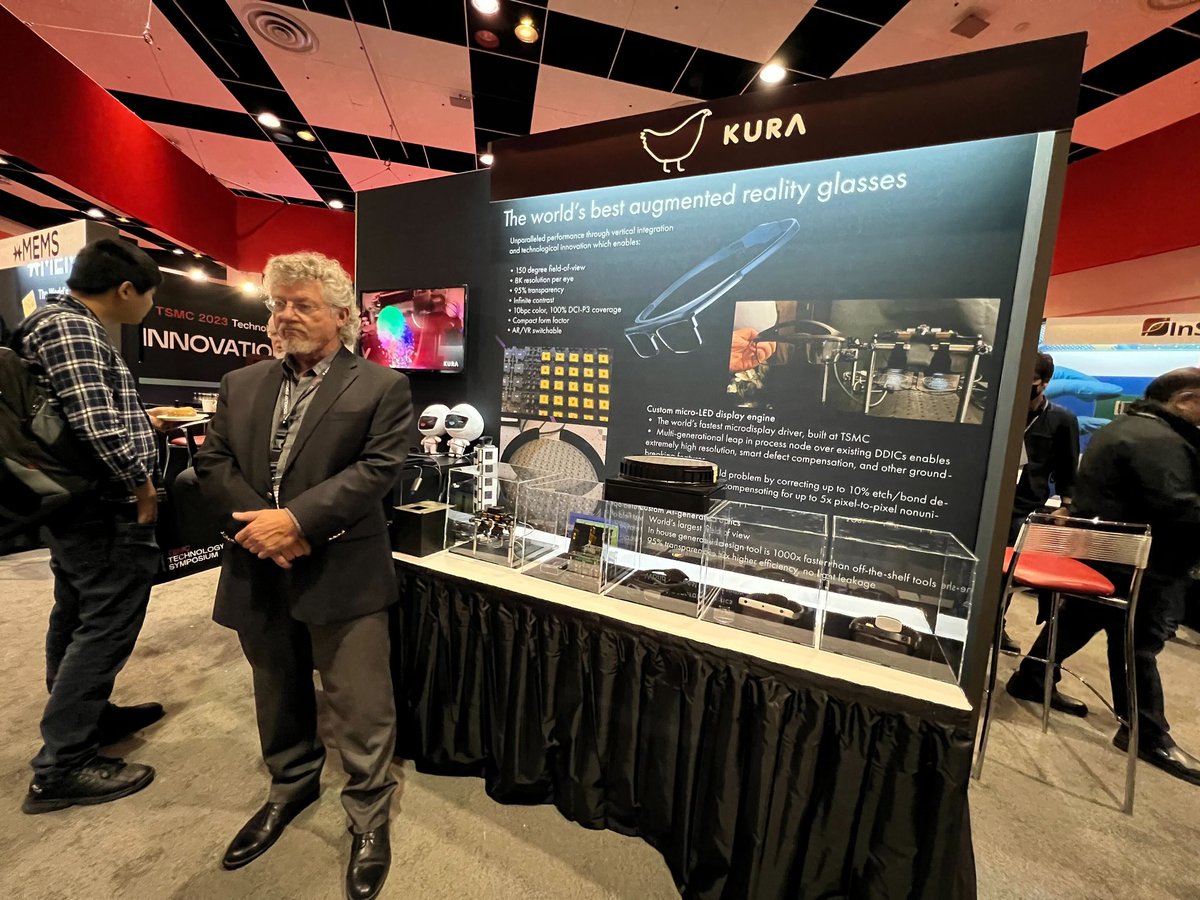 Thank you so much for our partner+manufacturer on world's fastest micro-display driver chip - TSMC (largest semiconductor foundry) on having Kura at the amazing TSMC North American Technology Symposium, along with industry leaders from Navitas to SpaceX Starlink!