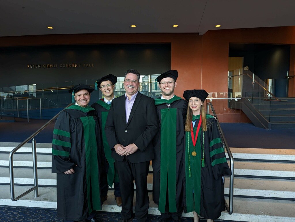 UNMC_mdphd's tweet photo. Congratulations to our 2023 @UNMCCOM graduates, Drs. Yoni Herskovitz, Brandon Lew, Marissa Lobl, and Andrew Phillips. We are so proud! https://t.co/mFhijTZEAn