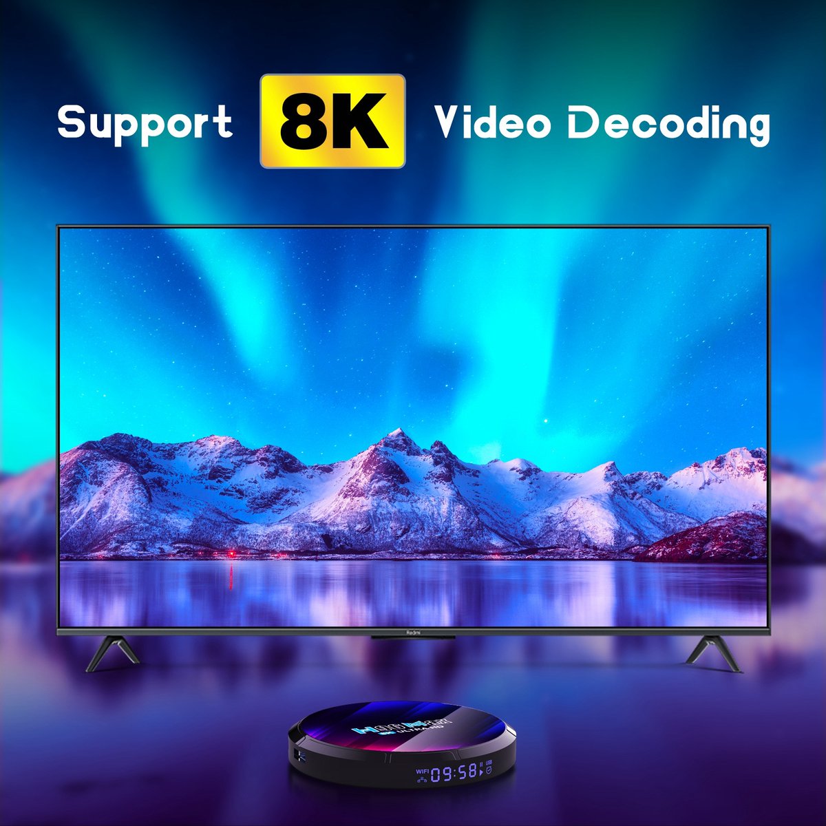 SunskyOnline's tweet image. H96 Max 8K Ultra HD Smart TV Box Android 13.0 Media Player with Remote Control, RK3528 Quad-Core, 4GB+64GB
Shop Item #: EAT0305US
Shop Now👉bit.ly/3LDr1X3
#TVB #AndroidTVBox #AndroidMediaPlayer #AndroidSetTopBox